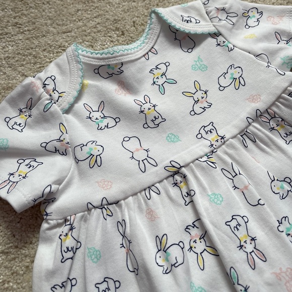 Little Me Easter Bunny Dress Mint Jacket 3 Piece - Picture 6 of 10